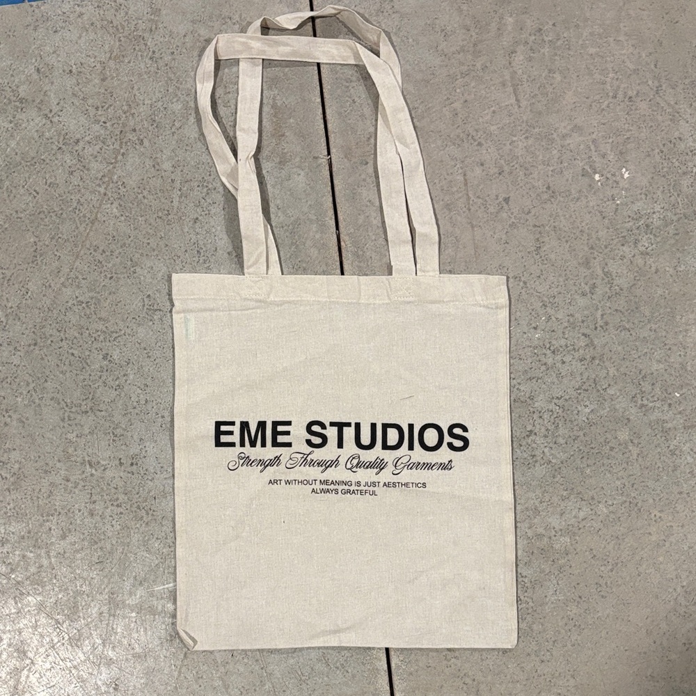 Cream Canvas Tote Bag
